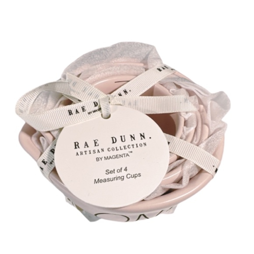 NEW Rae Dunn PINK Measuring Cups Set/4 - Picture 2 of 4
